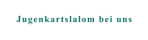 Jugenkartslalom bei uns